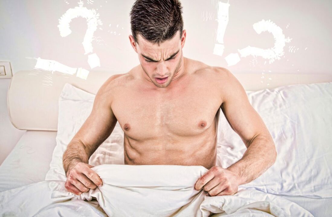 Un home está descontento co tamaño do seu pene