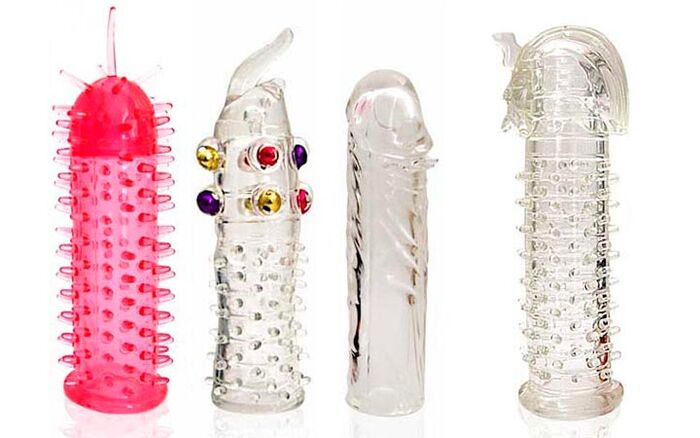 Varios anexos para a ampliación do pene durante o sexo